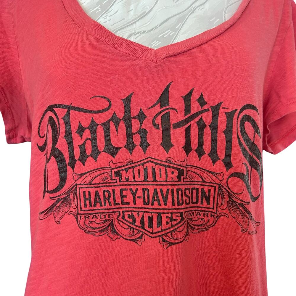 Harley Davidson Black Hills Pink Graphic Tee Sz XL - Picture 6 of 13